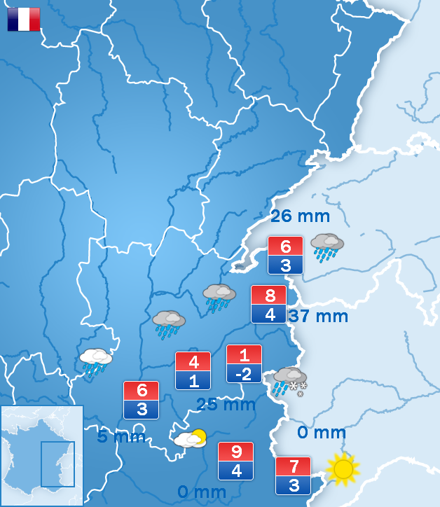 Weather forecast for today Weather forecast for today